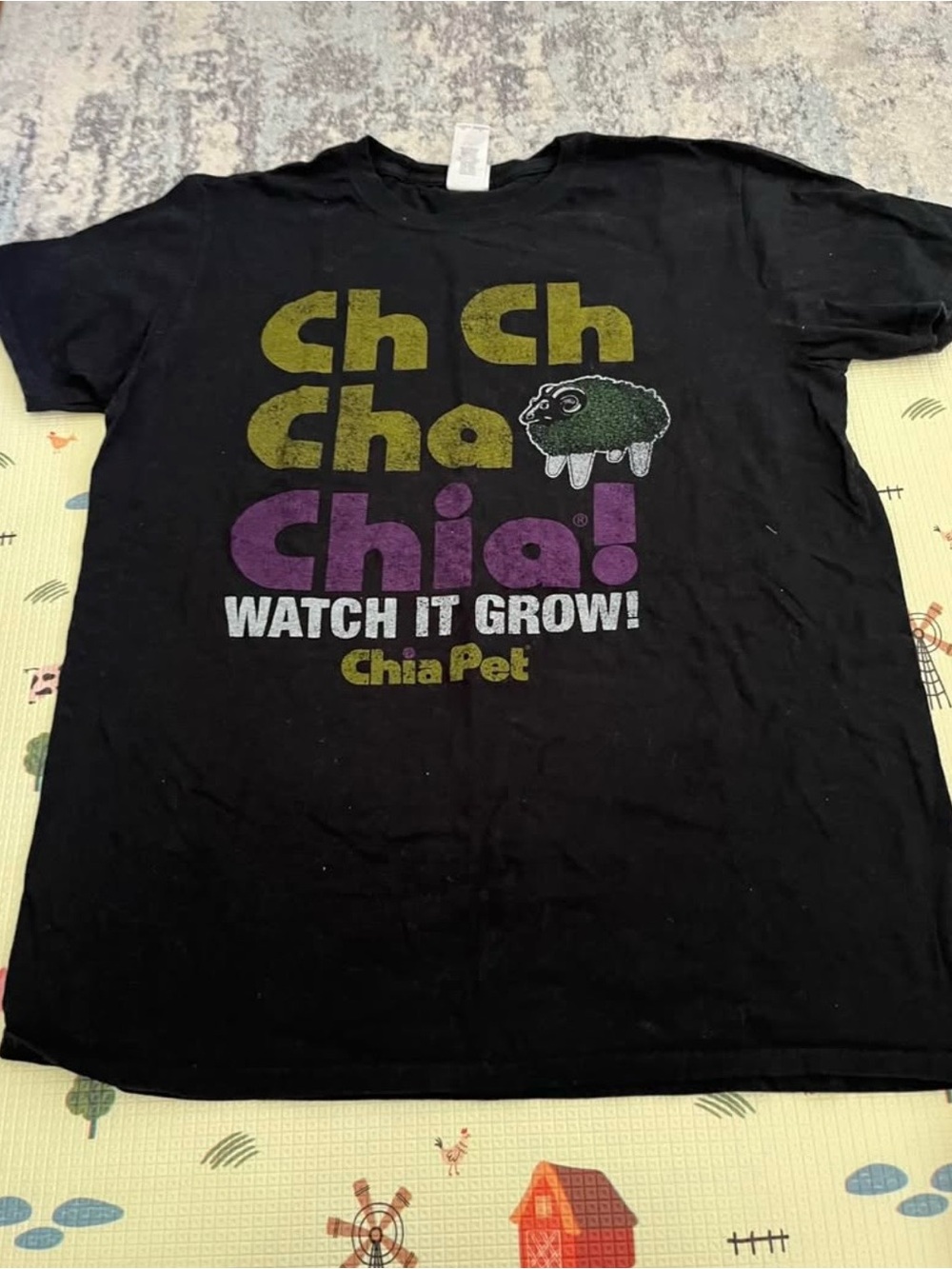 Black Graphic Tee - Chia Pet